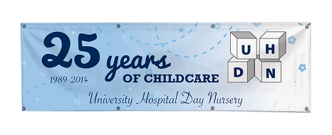 25 years of childcare banner